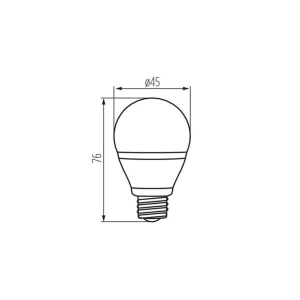 Ampull LED E27 6,5 watt (motsvarar 48 watt) - Ljusfärg - Neutralvit