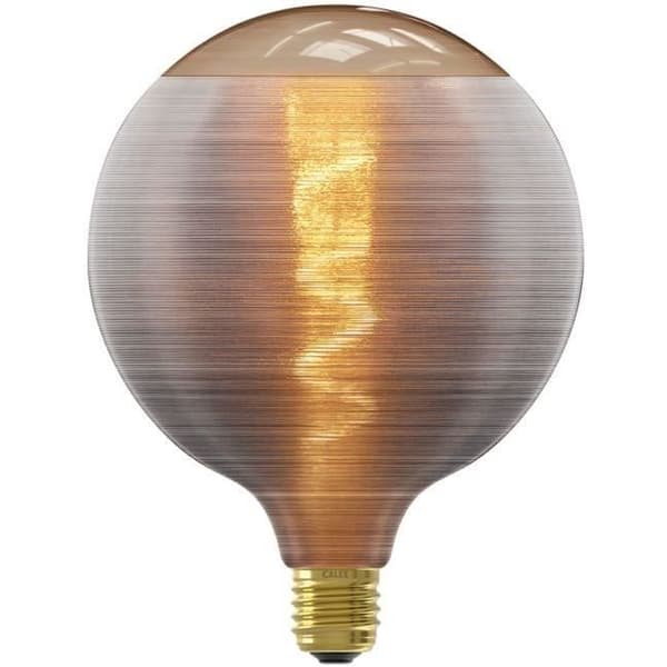 E27 LED-lampa - CALEX - G125 - Spiraltråd - 4W - 80 lm - 1800 K - Grå