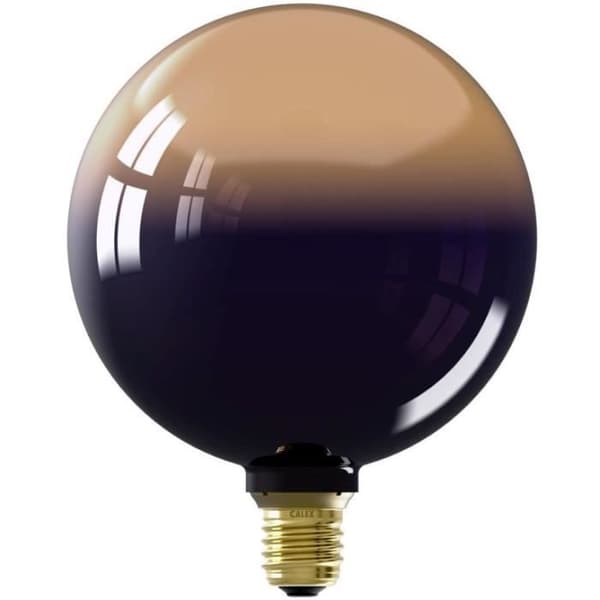 E27 LED-lampa - CALEX - INCEPTION G125 - 3,5 W - 80 lm - 1800 K - Svart / guld gradient