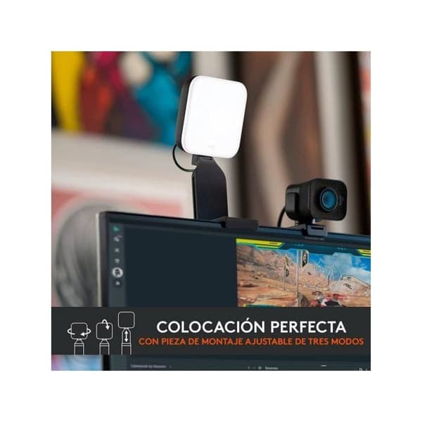 Logitech Litra Glow LED-lampa - 250 lm - 2700 K