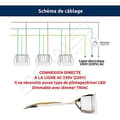 Miniatyrbild 3 av 4: Sigmalbelysning - MINI SPOT LED 3W RUND - Dimbar - 300 lumen - Ø35x25mm - LED SPOT infälld Varmljus 3000K - Strömförsörjning