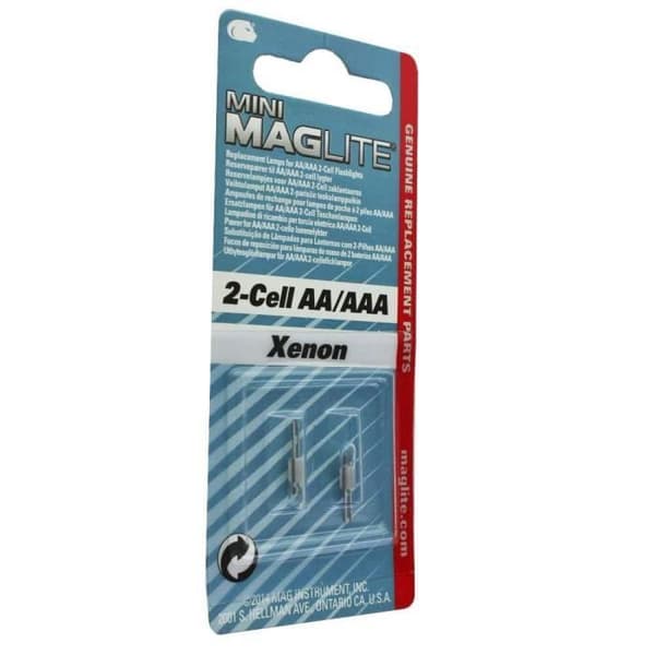 Mag-Lite Set med 2 Krypton-lampor för Mini AA/AAAl