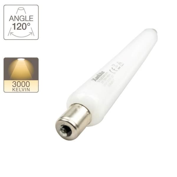 S15 LED-rör - XANLITE - 3W - Varmvitt - 15000h - 28W motsvarande