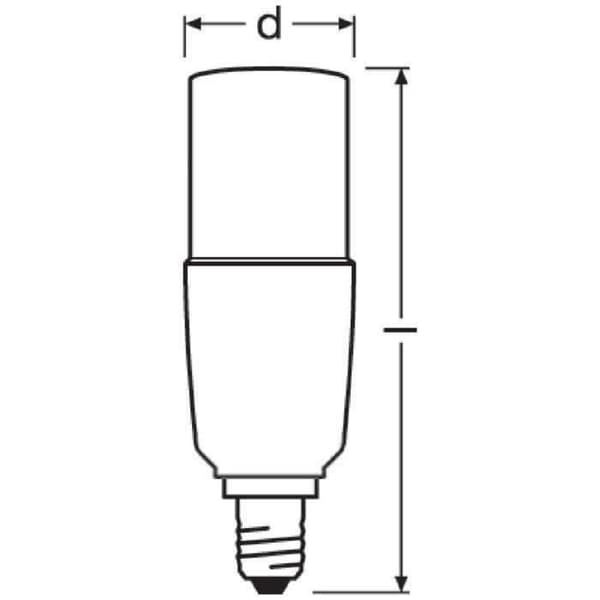 OSRAM - Frostad LED-sticka med 10W E14 dagsljusradiator