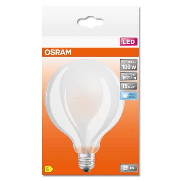LED-lampa - OSRAM - E27 - Cool vit - 11 W - Ersättning 100 W Glödlampa