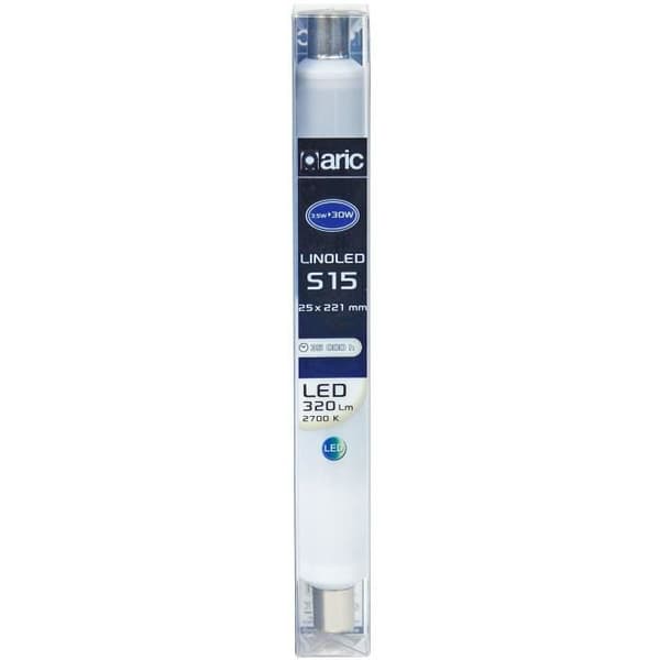 ARIC Linolite typ LED-rör med S15 bas - 3,5W - Ø25x221 mm