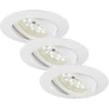 Miniatyrbild 3 av 3: Infälld LED-spotlight - BRILONER - 7232-036 - Varmvit - 16,5 W - Set om 3