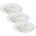 Miniatyrbild 1 av 3: Infälld LED-spotlight - BRILONER - 7232-036 - Varmvit - 16,5 W - Set om 3