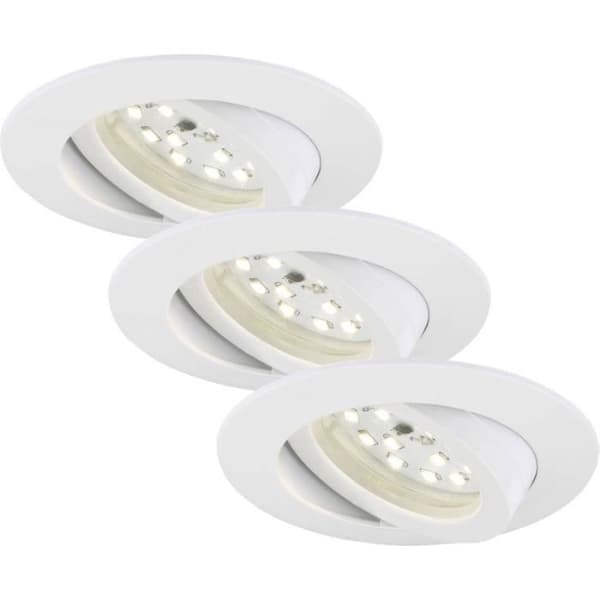 Infälld LED-spotlight - BRILONER - 7232-036 - Varmvit - 16,5 W - Set om 3