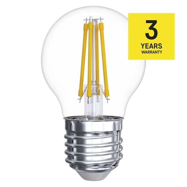 Emos - ZF1140 - LED-lampa 6W E27 230V 2700K 810lm dekorativ filament mini glob vit varm