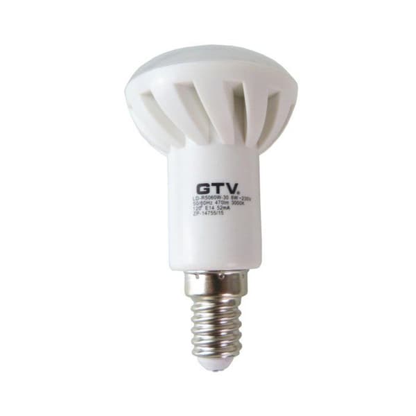 Ampull - ampull LED - ampull halogen Gtv - LD-R5060W-30 - Ampull LED E14 6W 470lm 220 - 240V varm vit ()