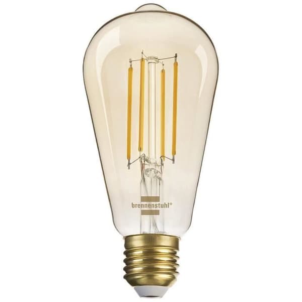 LED-lampa Brennenstuhl 1294870272 E27 4.9W - Vit - Guld - Inomhus