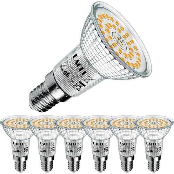 Ampull LED E14 - EACLL - 6W - Varm Vit - Motsvarande 90W - Ej dimbar