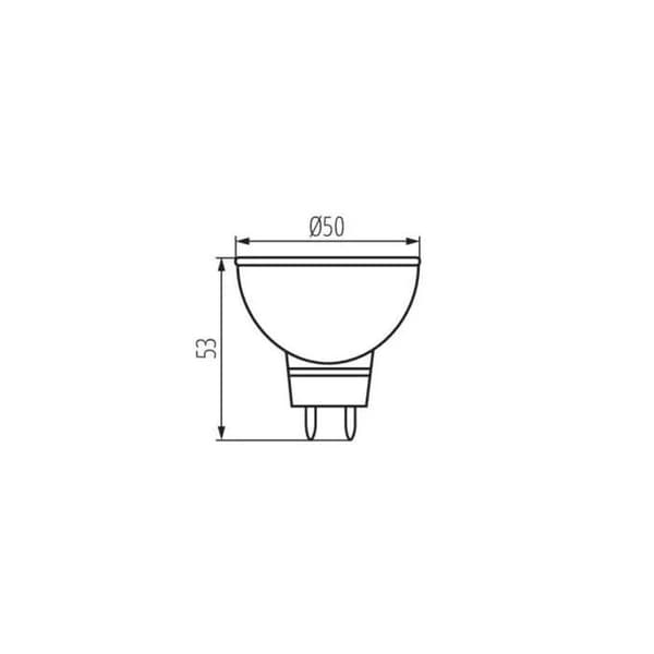 Ampoule LED - Gx5,3 - 7W - Varmvit 3000K - 480lm - 25000h