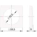 Miniatyrbild 2 av 2: Berker Integro Flow Ram 1 fack Chromad glänsande - 918272518