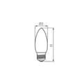 Miniatyrbild 2 av 4: Ampull LED 6W E27 C35 810lm 3