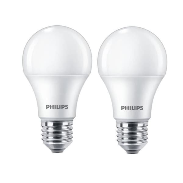 Pack med 2 LED-lampor CorePro A60 E27 8W (=60W) 2700K varmvit 806 lm - Philips