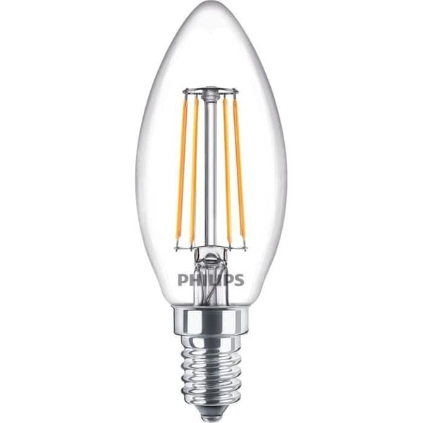 PHILIPS LED-LAMPA E14 4-PACK 40W 2700K FILAMENT LJUS PHILIPS BY SIGNI