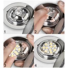 G4 LED-lampa 12V 2W kallvit diameter 30 mm