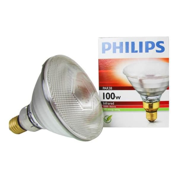 Halogenampuller - PAR38 IR - 100W - E27 - Klar - Värmebeständig