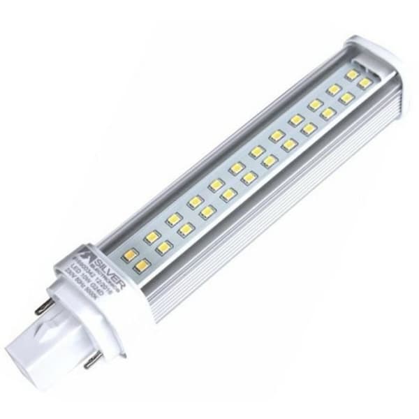 LED-lampa - Silver Electronics - PLC 612624 - G24D - 10W - 5000K