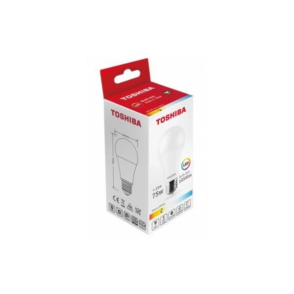 Ampoule LED TOSHIBA E27 A60 11W 1055Lm Kallvit [TO-DELS-BLC4011B0AE21]