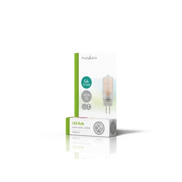 Lampe LED Miniatyr G4 1,5W 120lm 2700K IPX2 Kompakt Nedis Transparent