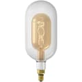 Miniatyrbillede 1 af 6: E27 LED-pære - CALEX - DECO XXL SUNDSVALL - Enkelt spiralformet glødetråd - 3W - 240 lm - 2200 K - Transparent / Varm hvidguld