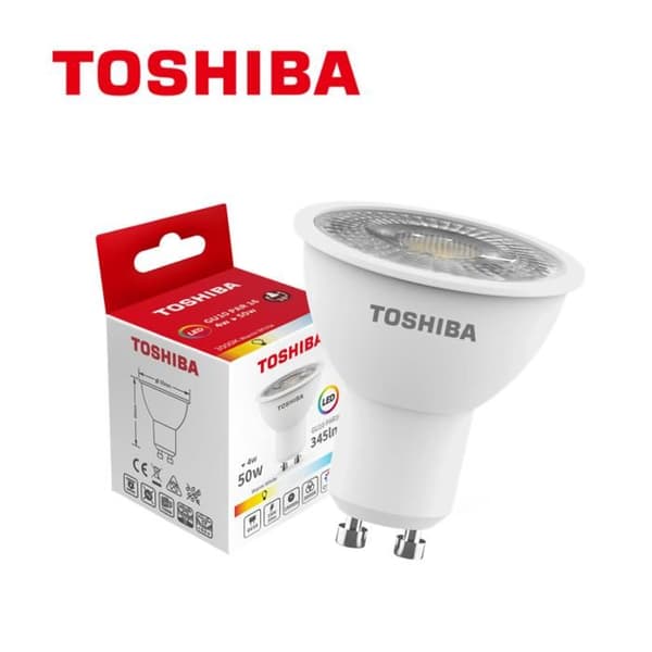 Ampoule LED Toshiba GU10 4W 3000K, AC 230V Reflektorlampa