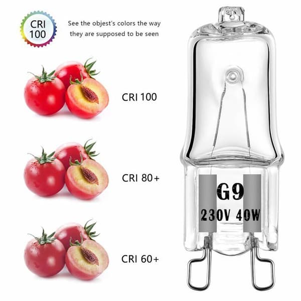 Eksave Paket med 10 G9 halogenlampor 40W 230V 520lm 2700K Dimbar Varmvit