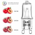 Miniatyrbild 3 av 4: Eksave Paket med 10 G9 halogenlampor 40W 230V 520lm 2700K Dimbar Varmvit