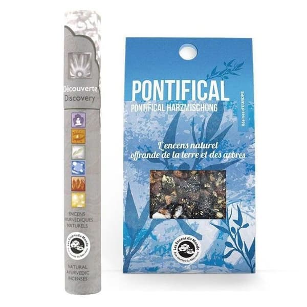 Påvligt naturligt rökelseharts + 14 ayurvediska rökelser