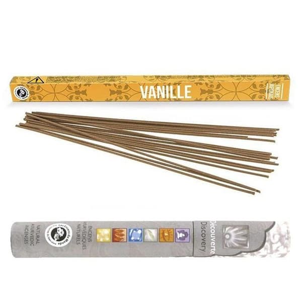 Vanilj japansk rökelse 12 pinnar + ayurvedisk rökelse 14 pinnar