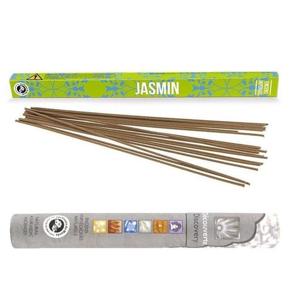 Jasmin japansk rökelse 12 pinnar + ayurvedisk rökelse 14 pinnar