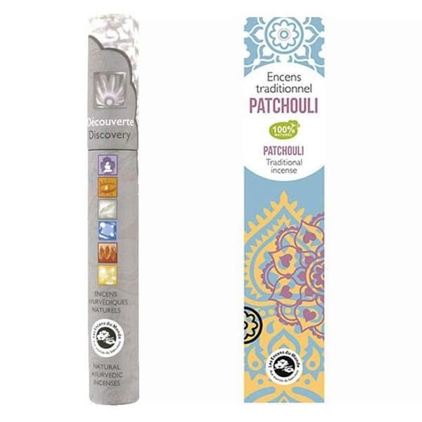 Patchouli indisk rökelse 20 pinnar + ayurvedisk rökelse 14 pinnar