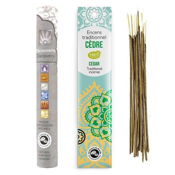 Indisk cederträ rökelse + 14 ayurvediska rökelser