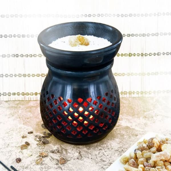 Diffusor med rökelsehållare + Benjoiräver från Laos