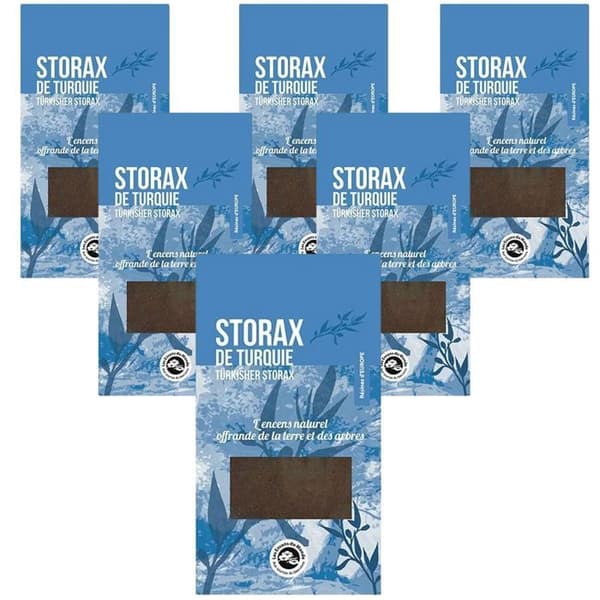 Rökelse - VÄRLDENS RÖKELSER - Storax från Türkiye - Hartsartad och blommig - 6 påsar à 20 g