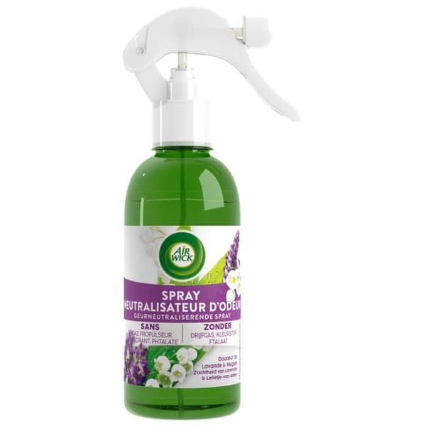 Parfym att bränna - parfym för att sprida Luftveke Luktneutraliserande spray med lavendel - Liljekonvalj eteriska oljor