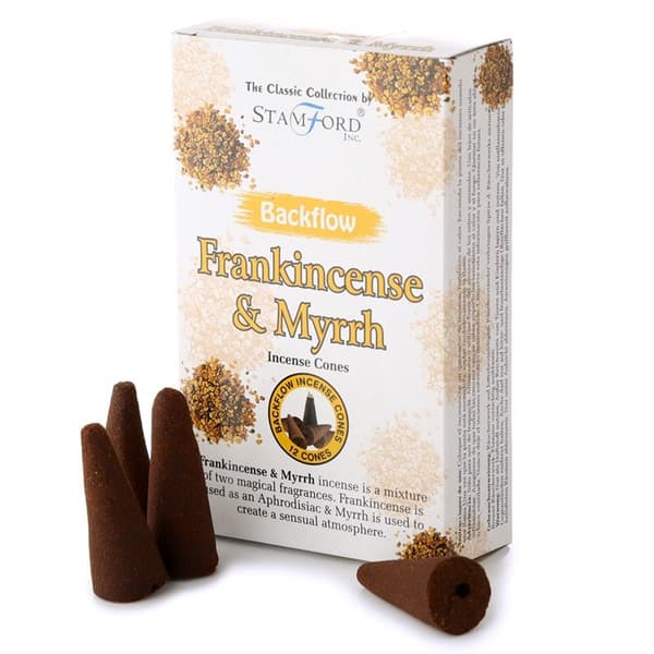 Backflow Rökelsekoner Frankincense &amp; Myrrh Stamford