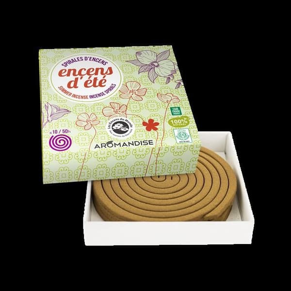 50 spiraler av naturlig myggavvisande rökelse 7h