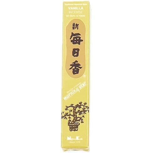 Rökelse - Nippon Kodo - Vanilj - 50 Sticks - Utan trä - Subtil doft