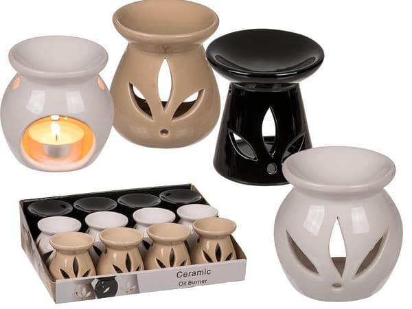2-Pack Aromalampa för Doftkakor / Vaxkaka Svart