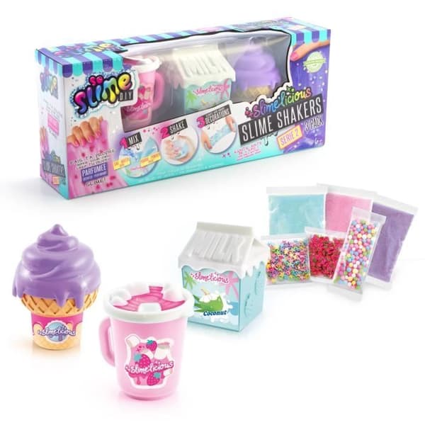SLIMELICIOUS SLIME 3 SHAKERS PACK  CANAL LEKSAKER