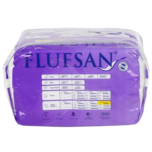 vidaXL Flufsan Vuxenblöjor engångsblöjor 15 st storlek XL