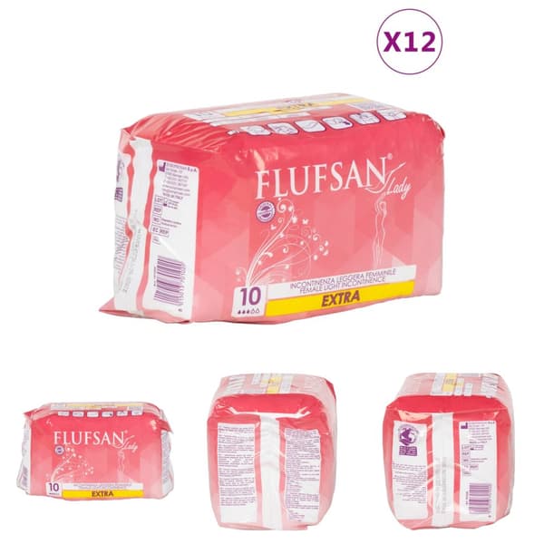Flufsan Inkontinensskydd för kvinnor 120 st -  Inkontinenshjälpmedel