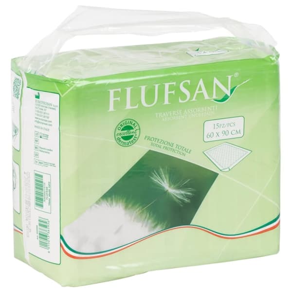 Flufsan Inkontinenssisuojat vuoteeseen 90 kpl 60x90 cm