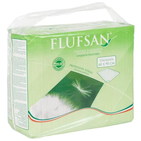 Flufsan Inkontinenssisuojat vuoteeseen 90 kpl 60x90 cm