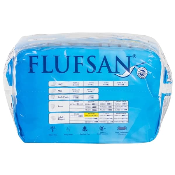 vidaXL Flufsan Vuxenblöjor engångsblöjor 15 st storlek M