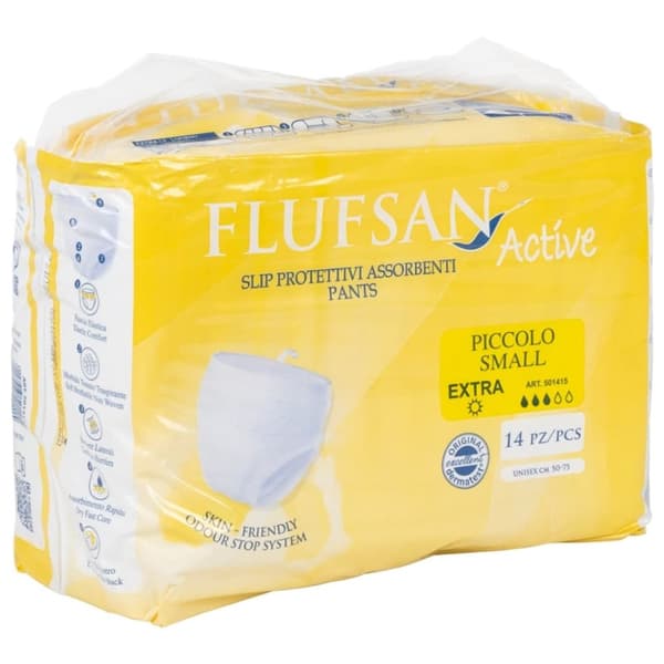 Flufsan Inkontinensbukse for voksne 14 stk str S
